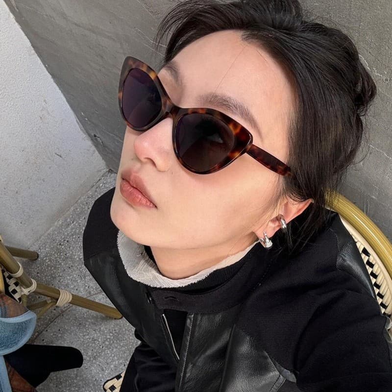 Novo Estilo De Óculos De Sol Femininos fashiona Retrô Armação Olho De Gato casual E Versátil Proteção UV400