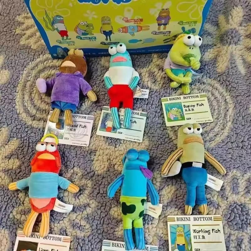2025 Série Genuína Engraçado Pingente De Pelúcia Na Moda Boneca Coleção Dos Desenhos Animados Mochila Presente Surpresa