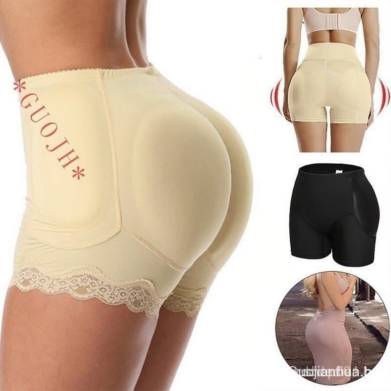 Roupa íntima feminina GUOJH com almofadas para os quadris, cinta modeladora e levantadora de glúteos, realçador de glúte