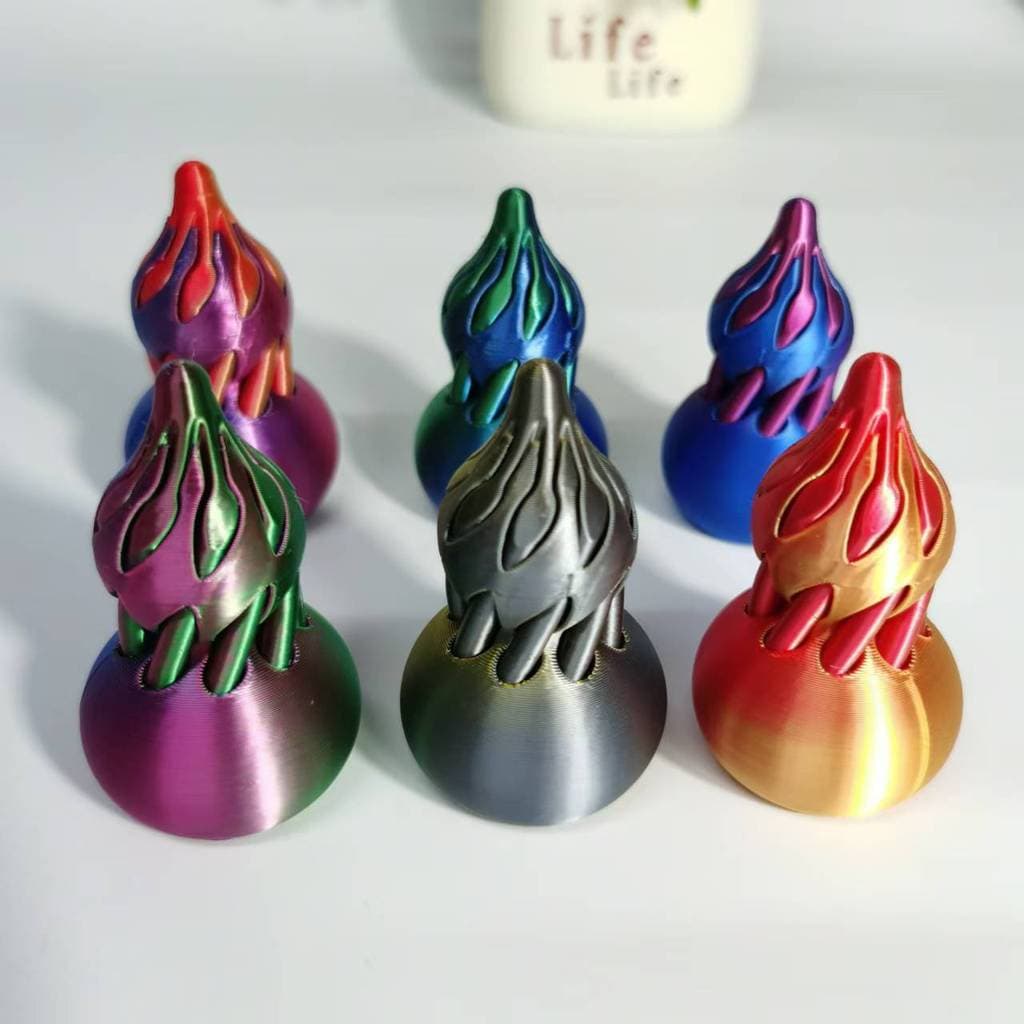 Produto quente Cabaça de chama 3D para aliviar o estresse e a ansiedade em espiral,