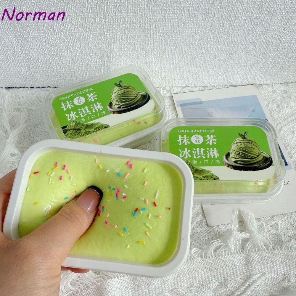 Brinquedo De Aperto De Pão De Simulação NORMAN , Mole De Bolo De Caixa Pegajosa Macia De Recuperação Lenta , Feito À Mão