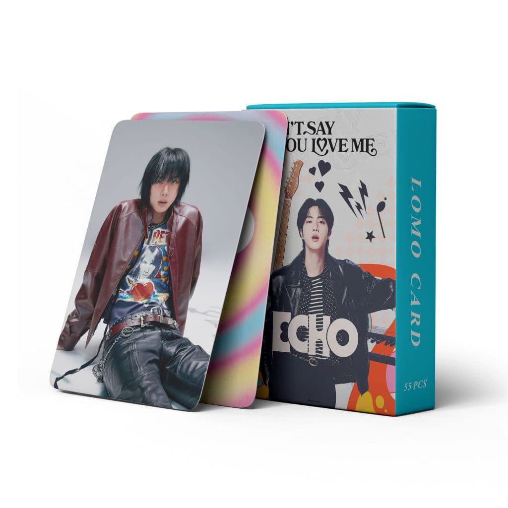 Cartão Fotográfico Holográfico KPOP LOMO BTS JIN ECHO 55 peças/caixa ZLZX VXJL