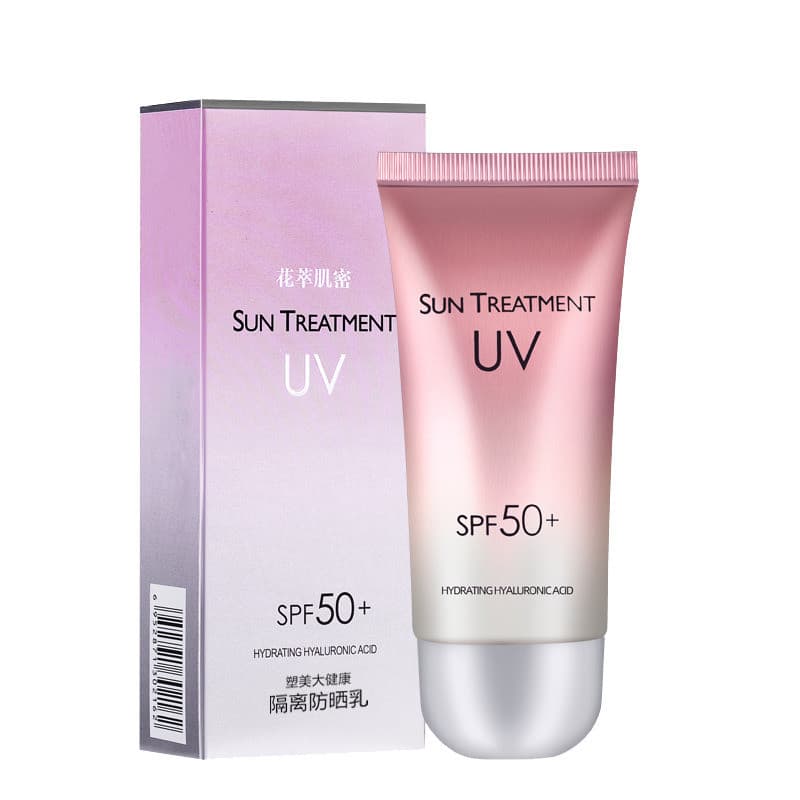 [Fácil de Aplicar] Flower Extract Skin Concentrated Cleansing Sunscreen/UV/Protetor Solar/Rosto/Leveza
