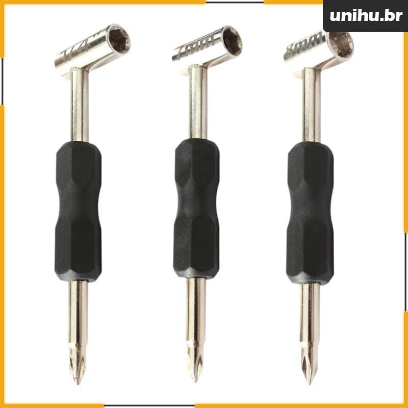 [Unihu] Chave De Afinação De Guitarra Com Fenda E Alça Ergonômica Compacta , Aço , Para Luthiers Fabricantes De Instrume