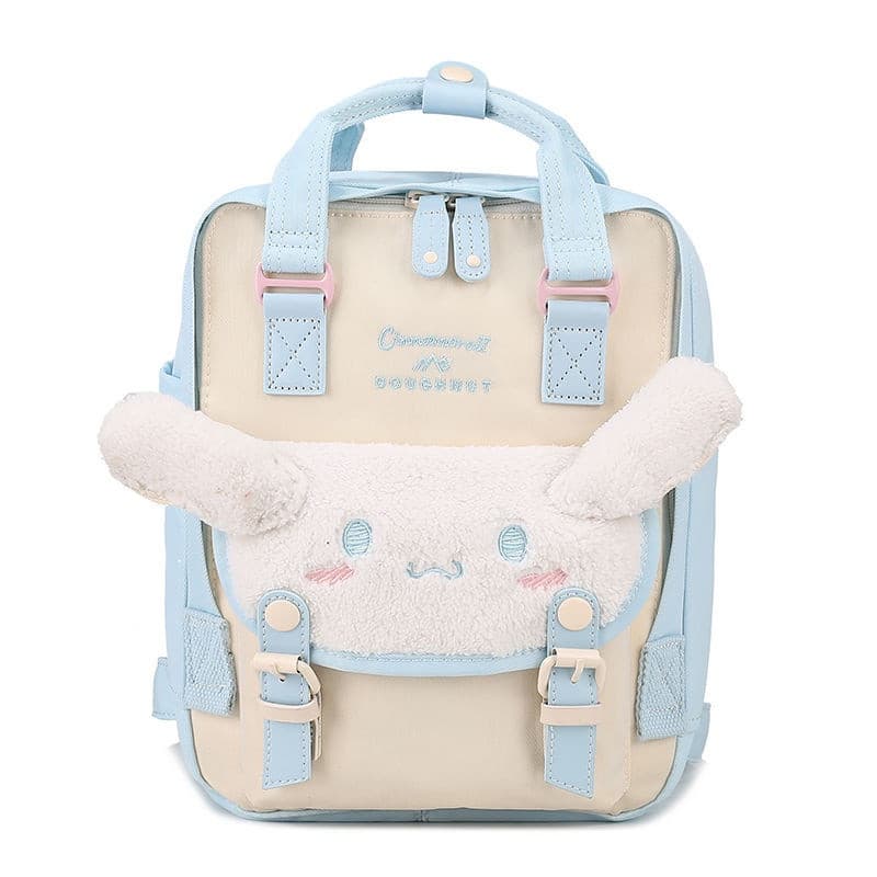 Mochila tridimensional para cachorro com orelhas grandes, bolsa escolar para presente infantil Kuromi