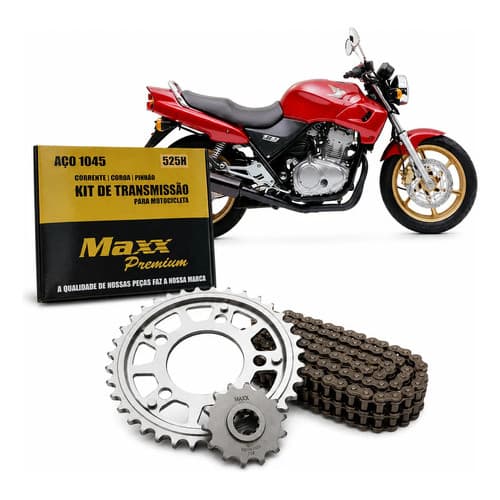 Kit Relação Tranmissão Cb 500 Antiga 1998 1999 2000 2005