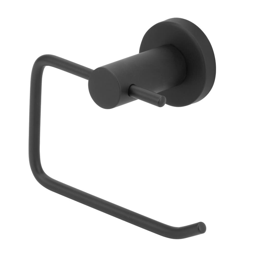 Porta Papel Higiênico Papeleira Inox Luxo Preto Black Banheiro