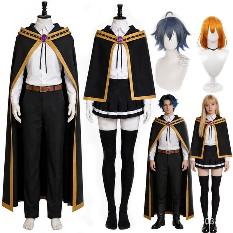 A Lenda da Varinha e da Espada Serena - Fantasia Masculina de Cosplay de Anime para Halloween, Conjunto de Capa e Manto