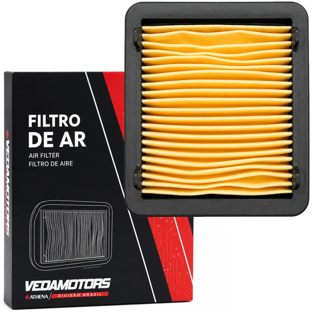 Filtro de ar YS250 Fazer 2016 a 2017 XTZ250 Lander Tenere 2016 a 2022 Vedamotors