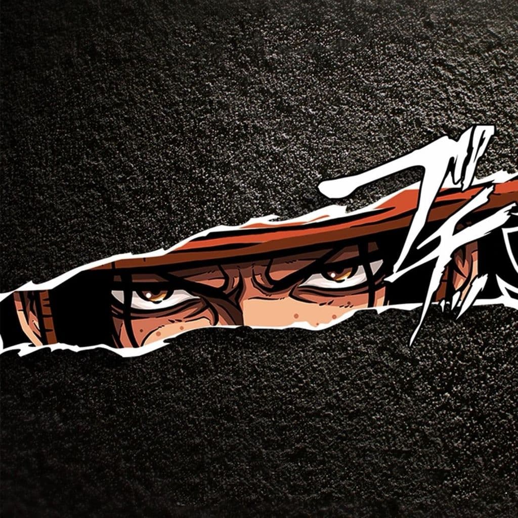 WZLQM711 Anime Cartoon One Piece Series Eyes Kill Tear Adesivo de carro Caso de computador Adesivo decorativo de motocic