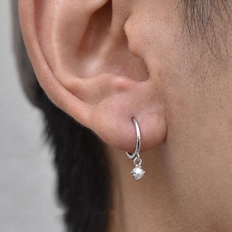 Brincos pendentes rua simples homens mulheres moda luz luxo fivelas de orelha