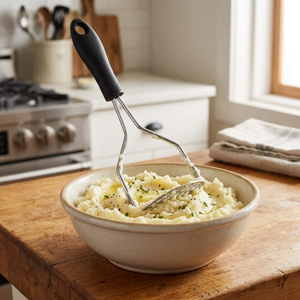 Amassador Espremedor De Batata Inox Manual Resistente