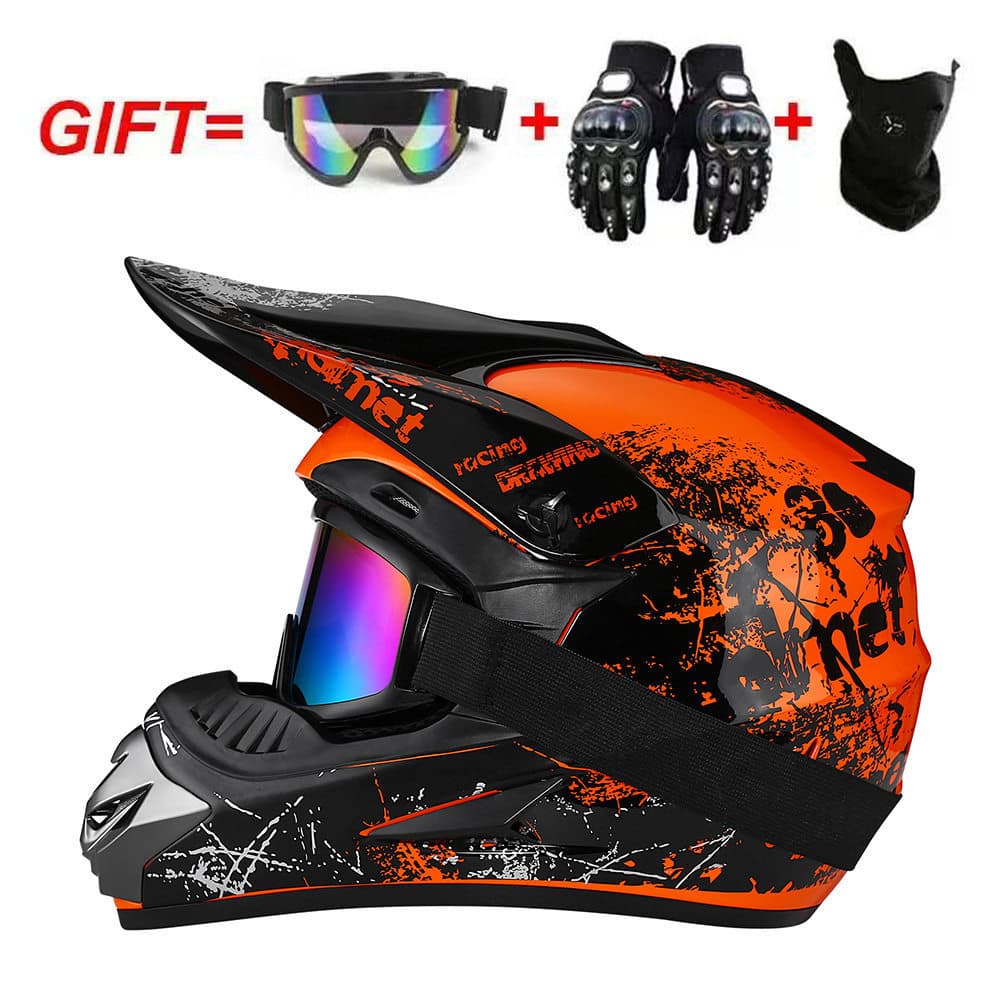 [Seleção Premium] Capacete Integral Masculino para Motocicleta, Capacete de Corrida para Motocicleta, Capacete Integral