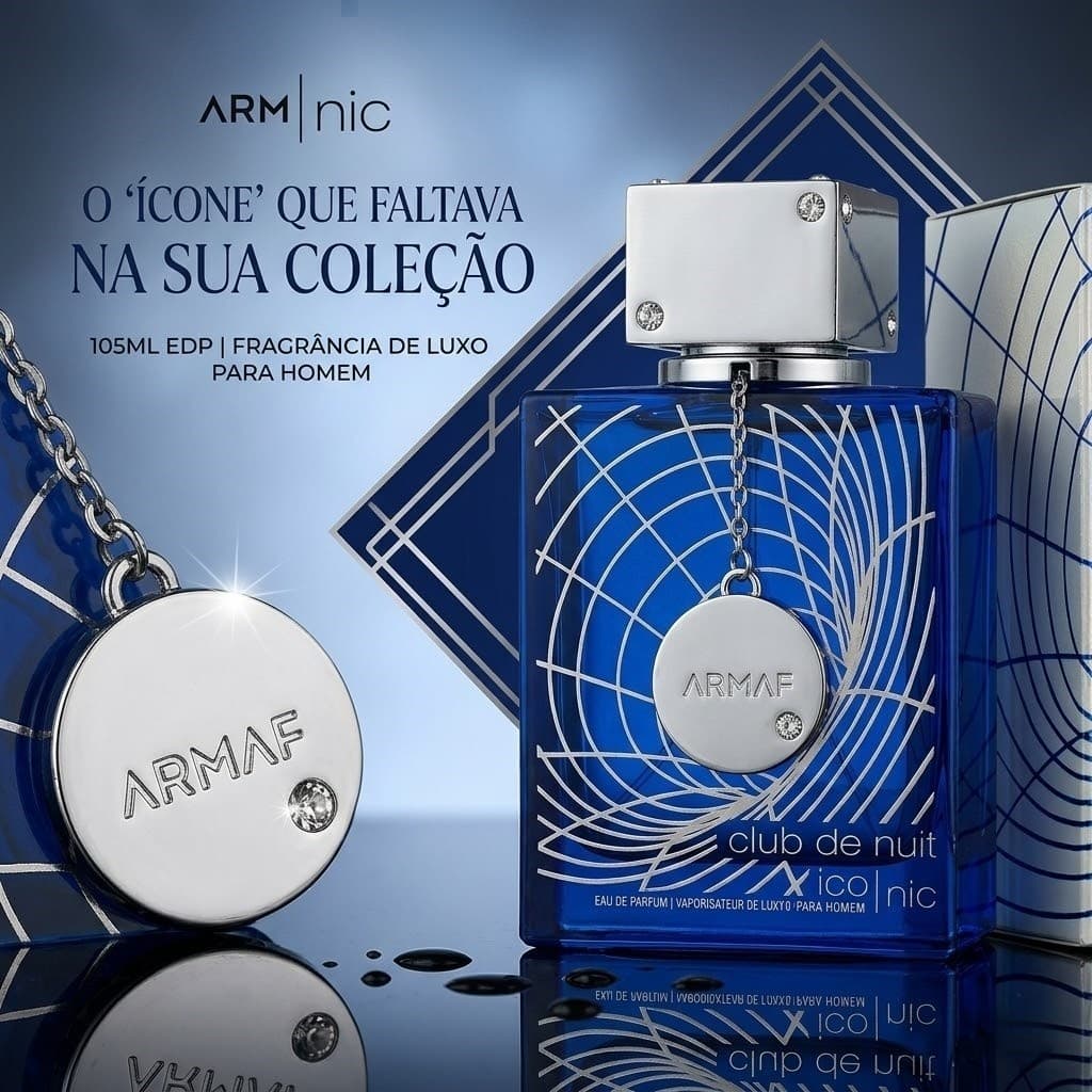 Perfume Armaf Club de Nuit Blue lconic Masculino 105ml EDP 100% Original ComNota e Garantia Envio Imediato