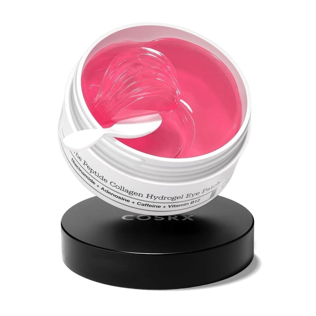 COSRX Pink Peptides Collagen Hydrogel Eye Patch Para Olhos Inchados , Refrescantes E Reafirmantes Sob Os Com 4 Peptídeos