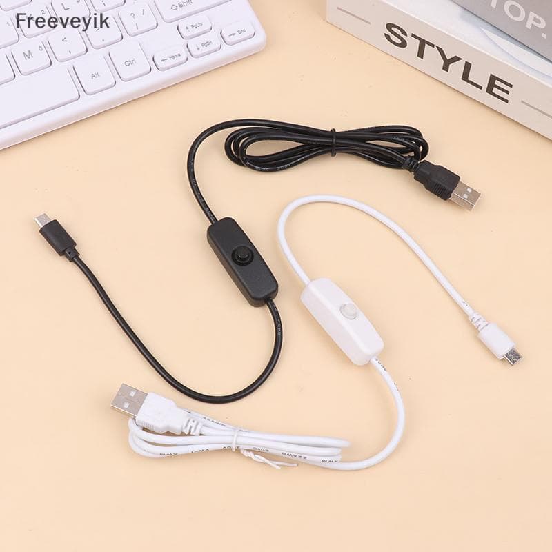 [Fre] Cabo De Extensão USB Type-C Com Interruptor Liga/Desliga Para Lâmpada Ventilador LED Luz De Tira COD