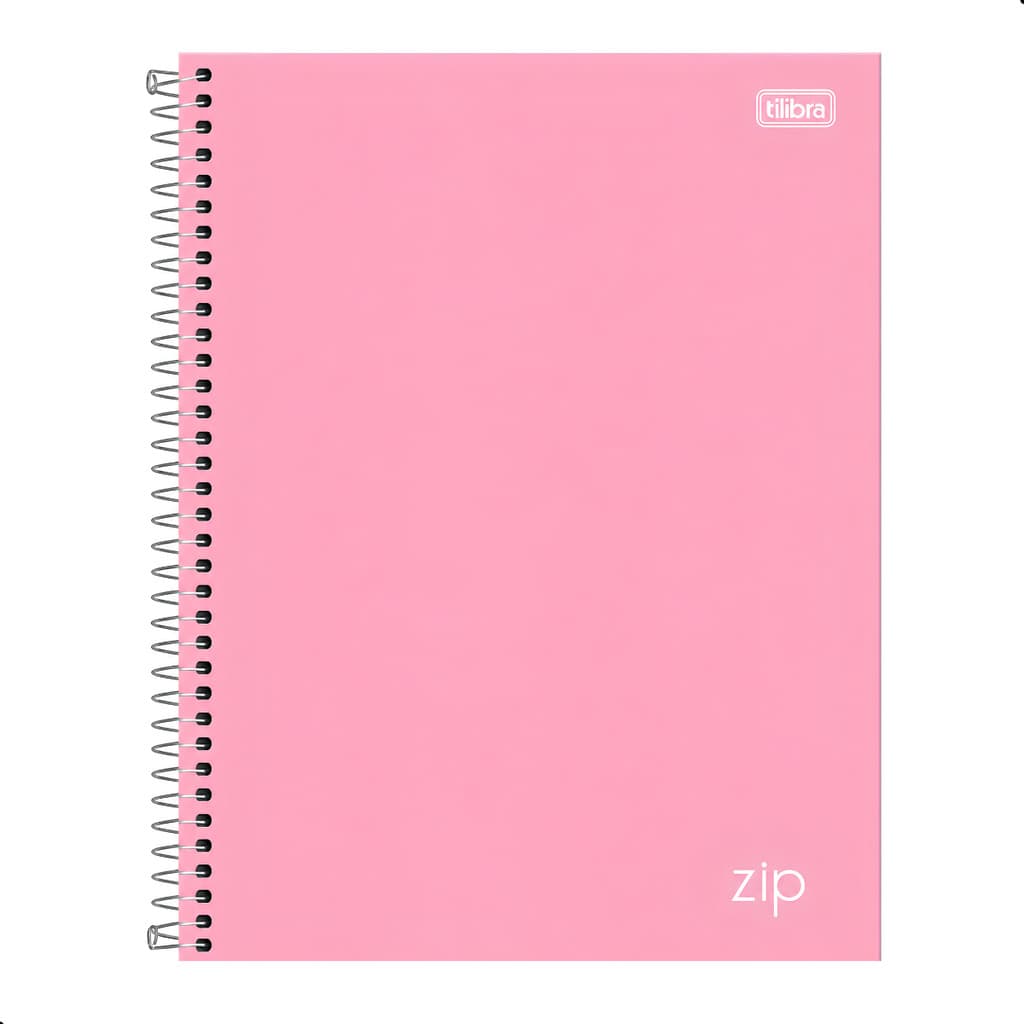 Caderno Universitário Zip Tilibra Espiral 10 Matérias 160 Folhas / Azul, Verde, Rosa, Lilás Pastel