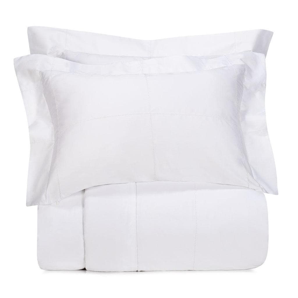 Jogo de Edredom Queen Altenburg Bordados em Cetim 300 Fios Ajouré Branco