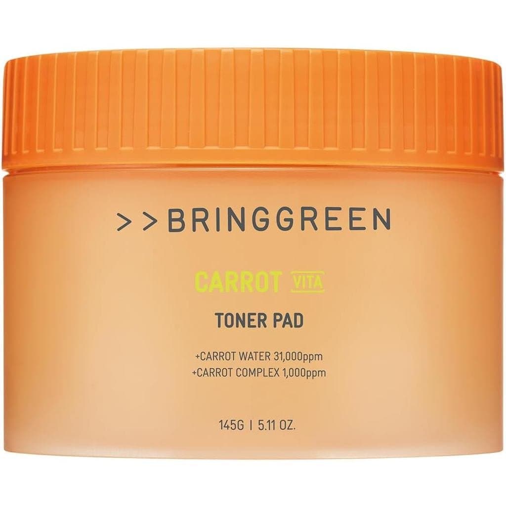 Pads Tonificantes de Cenoura BRING GREEN Naturais, Puros e Orgânicos |   Contém Vitamina e Retinol para Uniformizar o To