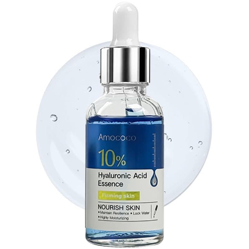 Sérum de Ácido Hialurônico para o Rosto, Fácil de Absorver, Hidratante Diário, Essência Anti-Envelhecimento com Glicerin