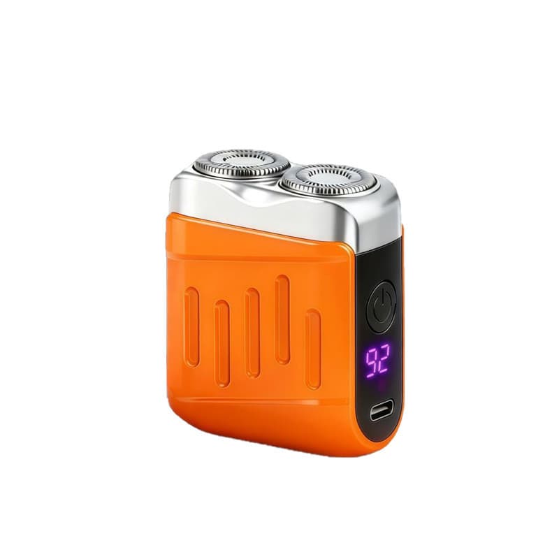 Barbeador Elétrico Mini Barbeador Masculino Portátil Recarregável Lavável