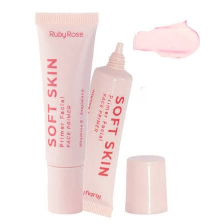 Primer Facial Soft Skin Ruby Rose – Efeito Aveludado e Poros Invisíveis