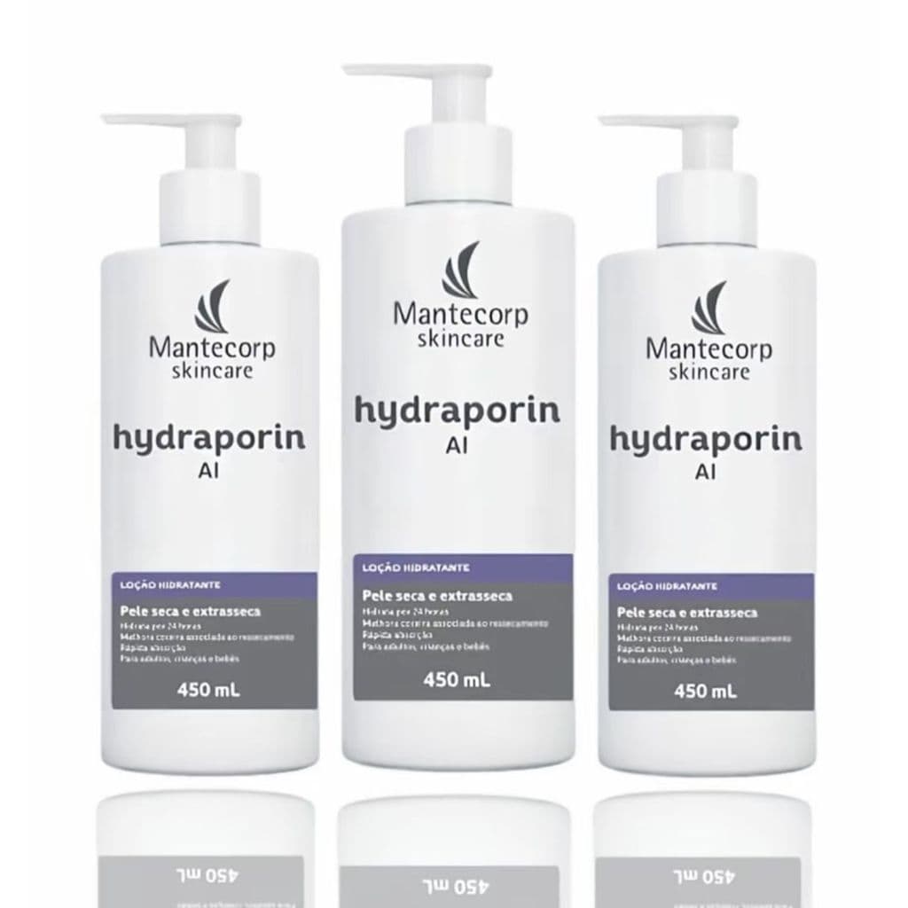 Kit Com 3 Hidratante Corporal Intensivo Hydraporin AI 450g