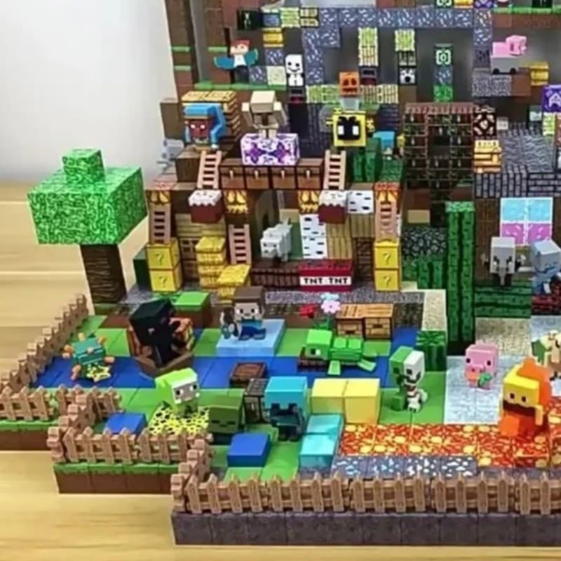 100/200/300PCS DIY Conjunto De Blocos De Construção Magnéticos Kit De Brinquedos Educativos Feitos Em Casa Para Crianças