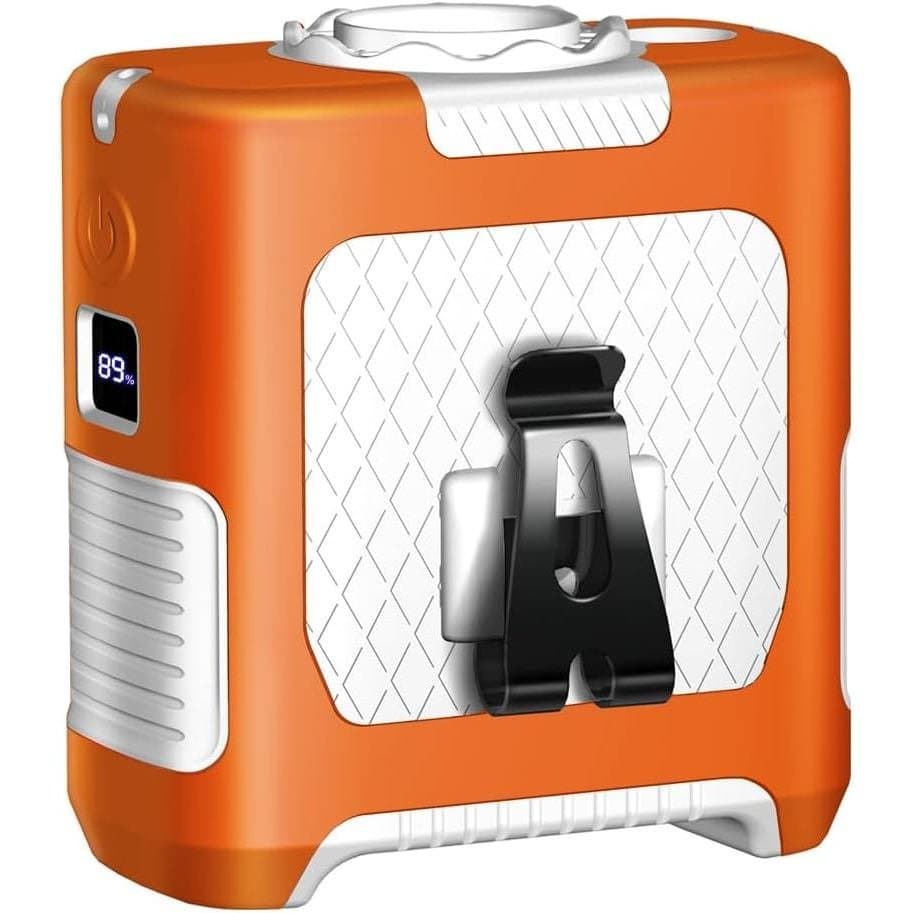 Poderoso ventilador portátil Aintime cinza de 10000mAh para uso externo, pode ser preso, 6-40 horas de uso, ventilador p
