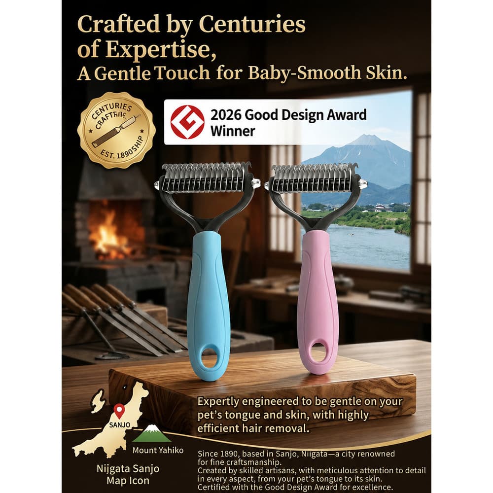 【Para Todos Os Pets】HFH-Pet Grooming Brush Dual-Sided Comb/Escova Para Cachorros/Escova Para Gatos