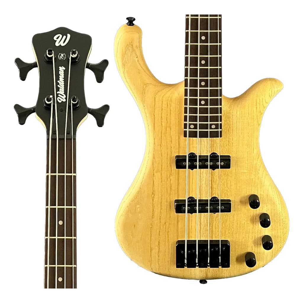 Contrabaixo Eletrico Ativo 4 Cordas Waldman WB400A NAT Natural