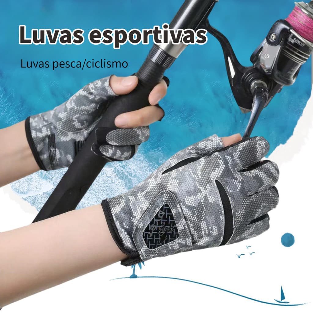 Homens mulheres luvas esportivas ao ar livre protetor solar ciclismo condução anti-ultravioleta gelo seda meio dedo anti