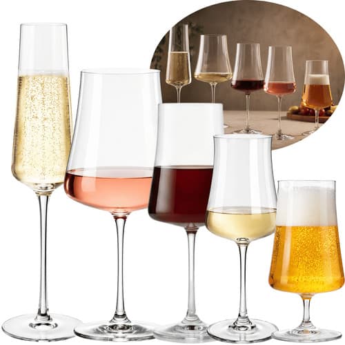 Jogo 6 Taças Vidro Crystal Titanio Bohemia Xtra Champanhe 210 ml