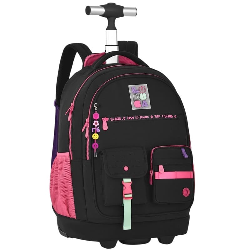 Mochila Carrinho Grande Luluca Feminina Escolar | Original | Resistente