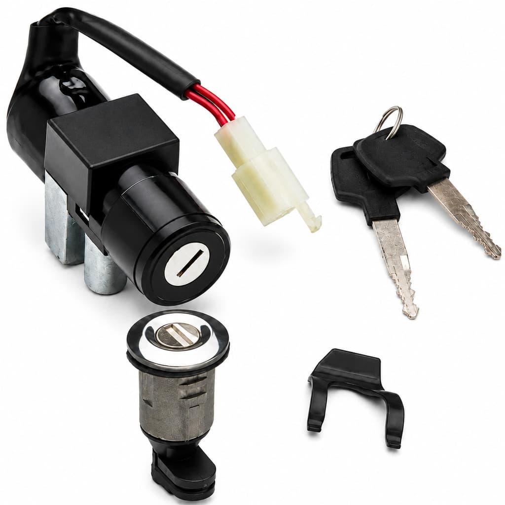 Kit Chave de Ignição Com Trava Banco para Honda Biz 125 Ks Es Anos 2006 a 2008