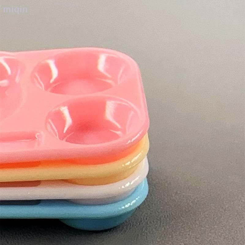(miqin31) 1 Peça Paleta De Cores De Arte De Unha De Desenho Animado Plástico Esmalte Em Gel Pintura Bandeja De Placa De