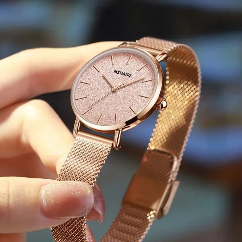 Relógio feminino de luxo romântico Gypsophila luz luxo relógio feminino High-End elegante senhoras relógio de pulso moda
