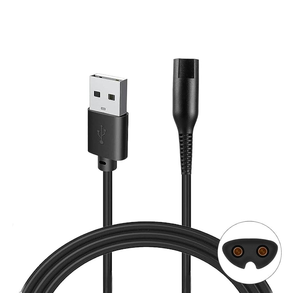 Cabo Carregador para Barbeador Braun Série 1 3 5 7 9, Carregador para Barbeador Braun, Aparador de Cabelo, Barbeador Elé