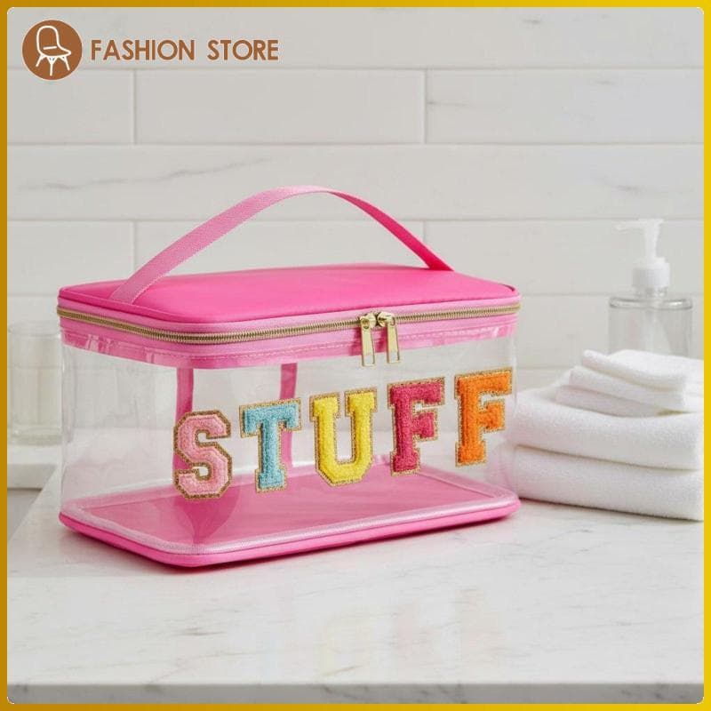 [Wishshopeelq] Bolsa Portátil Para Enfeite De Letras MEDS Organizador De Maquiagem Com Cabo De Grande Capacidade