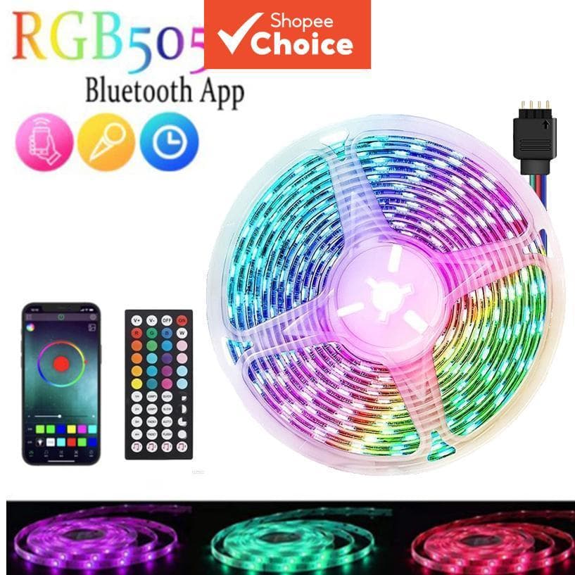 Lâmpada De Tira LED RGB 5050 USB Com Controle Remoto De Aplicativo Luz Noturna De Atmosfera Inteligente