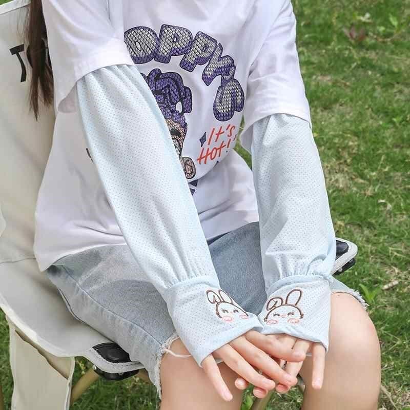 🔥 Manga de Gelo para Crianças 🔥 Manga de Proteção Solar Infantil Manga Térmica Frescor Kids Respirável e Transpirável