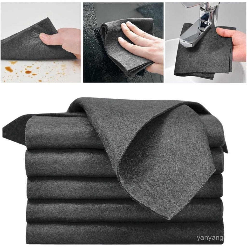 Pano de Limpeza Mágico Reforçado - Novo Pano de Limpeza Reutilizável de Microfibra 2024, Pano de Limpeza de Microfibra S