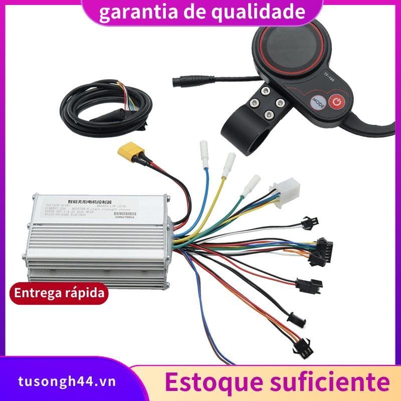 Kit De Painel Controlador De Scooter Elétrico 48V 25A , Peças Sobressalentes , Acessórios Com Display TF-100 , Para Elét