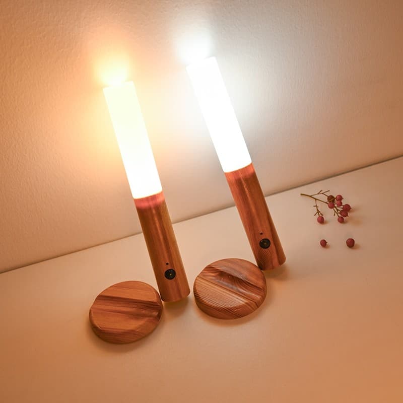 Luz Noturna Inteligente Com Sensor LED Lâmpada Magnética Recarregável De Parede Ou Cabeceira Para Casa MY MONKEY