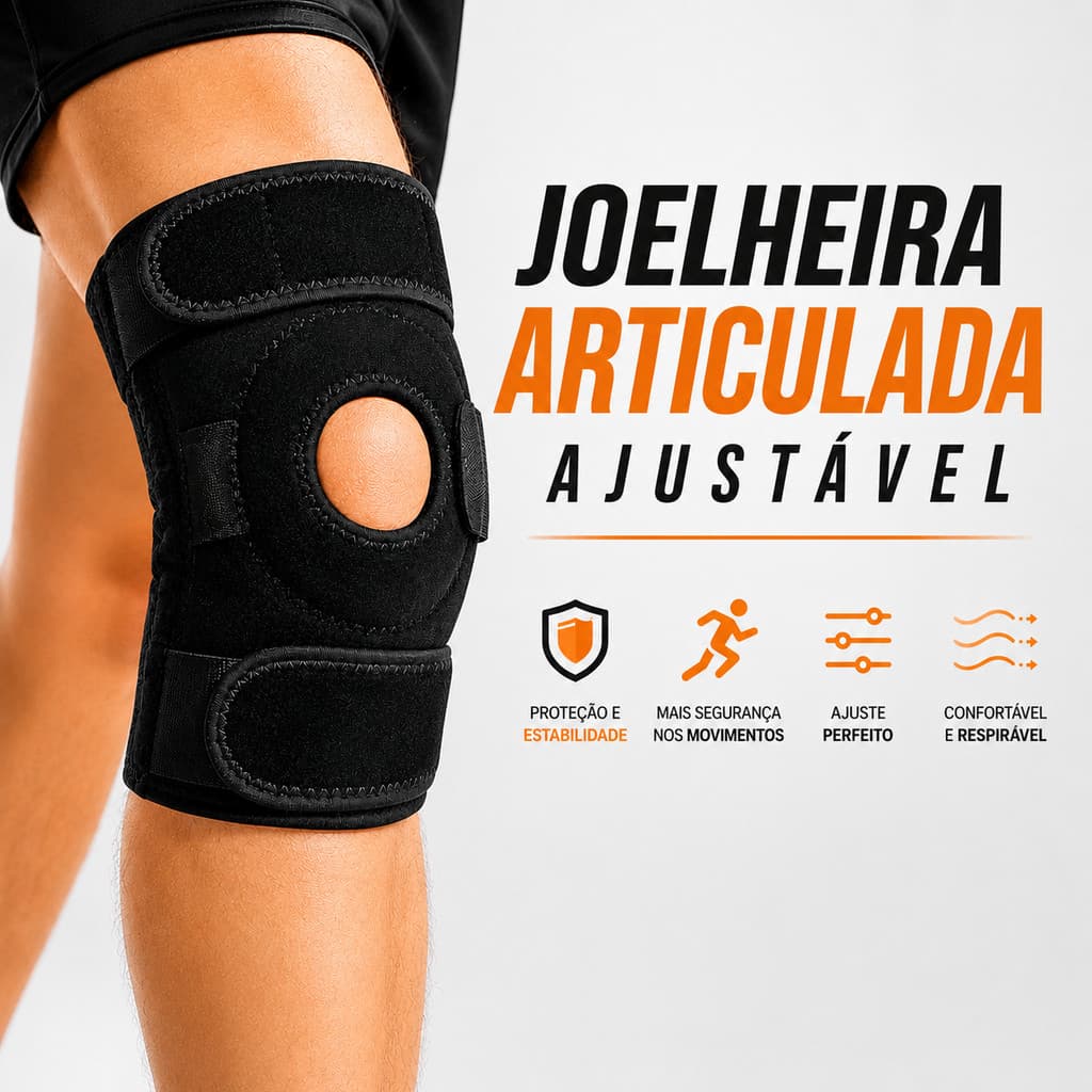 Joelheira Articulada Reforçada Ajustável