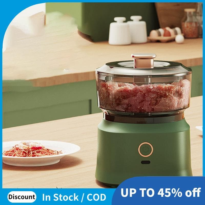 Moedor Elétrico De Purê De Alho , Picador De Alimentos , De Carne , Mini Prensa , Ferramenta De Corte De Vegetais Verde
