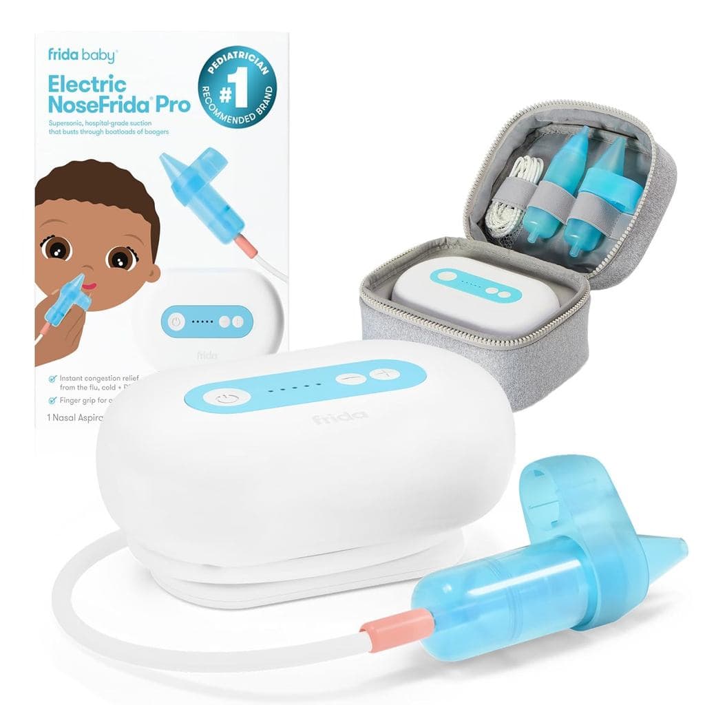 Aspirador Nasal Elétrico Frida Baby Pro para Bebês, Sucção de Grau Hospitalar, Aspirador Nasal para Bebês e Crianças Peq