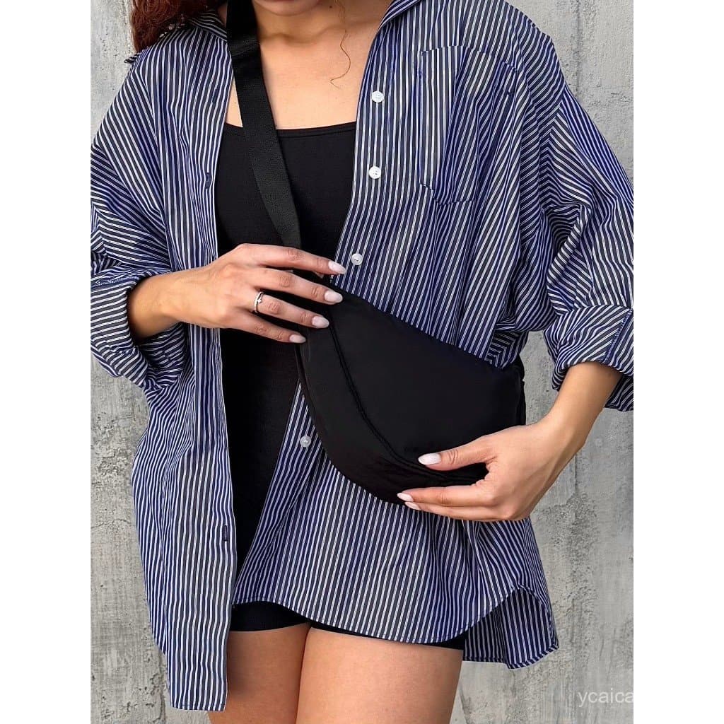 Sling Bag Feminina Transversal Média com Alça Ajustável 100% PU