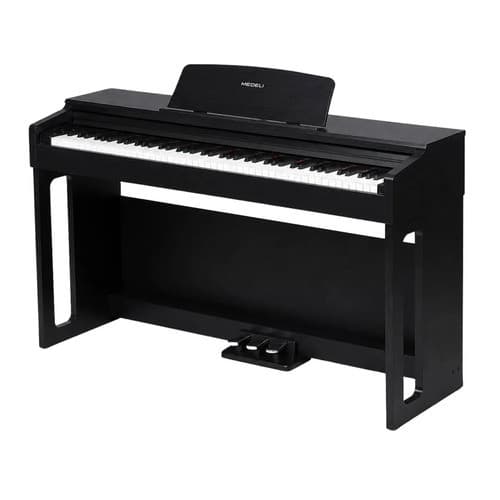 Piano Digital Vertical Medeli UP105 88 Teclas Bluetooth Ação Graduada 64 Vozes 20 Timbres 3 Pedais USB Audio/MIDI D.A.S.
