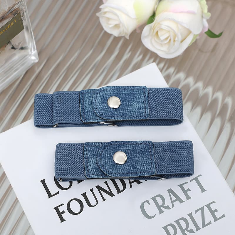 Senhoras preguiçoso elástico cinto Jeans cintura ajustável cinto